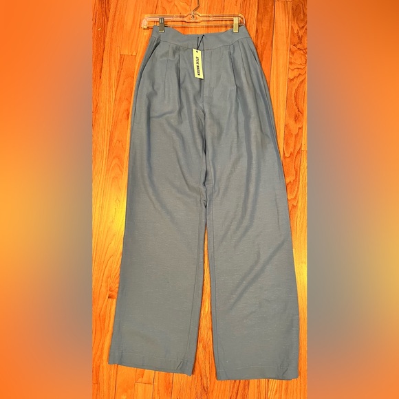 Indigo Blue Linen Pants - Steve Madden - Picture 3 of 3